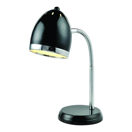 Lite Source Desk Lamp Black/Chrome Gu24 Type Cfl 13W LS-22311BLK
